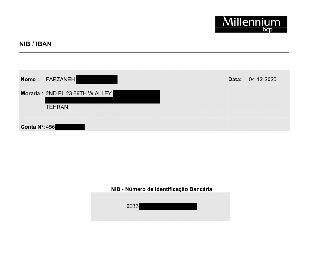 افتتاح حساب بانکی در Millennium پرتغال 2022